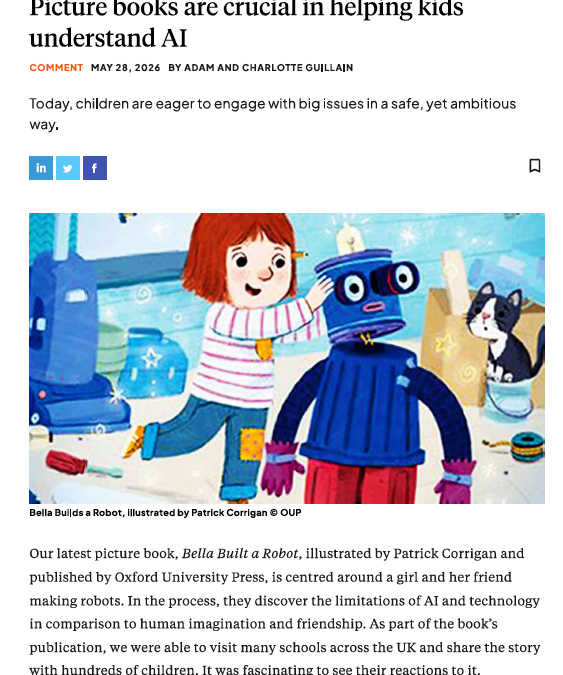 Bookseller article on tackling AI in picture books